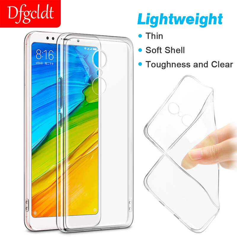 

Clear Soft TPU Phone Case for Xiaomi Redmi 5 Plus Note 5 Pro 5A Prime Note 4 4X Phone Cover Silicone Shell Slim Protective Capa