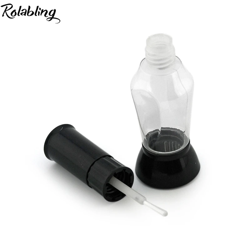 Горячая пустые 12 мл Портативный Лак для ногтей бутылки пластиковые прозрачные, для ногтевого дизайна бутылки с ручкой для ногтей ватные диски для маникюра