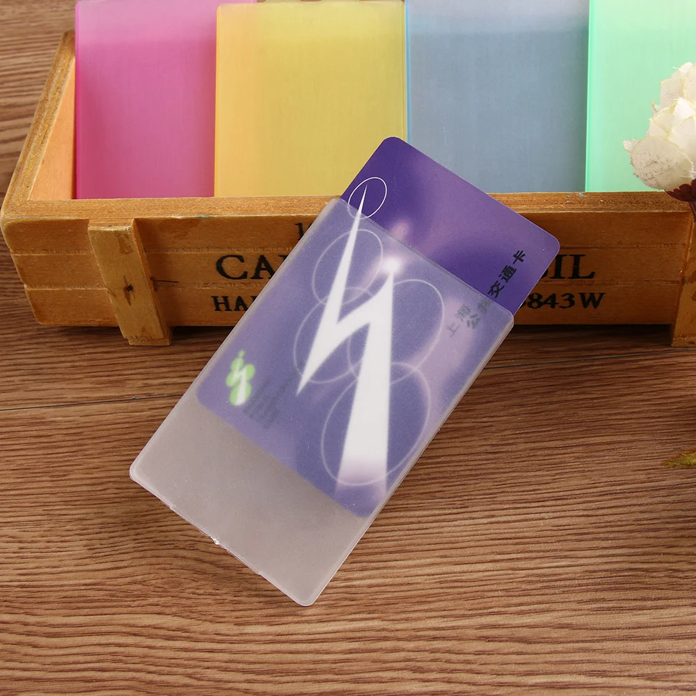 

5PCS/Pack Fashion Unisex Waterproof PVC Card Holder Transparent Credit ID Cards Passport Business Bank Card Cardholder New