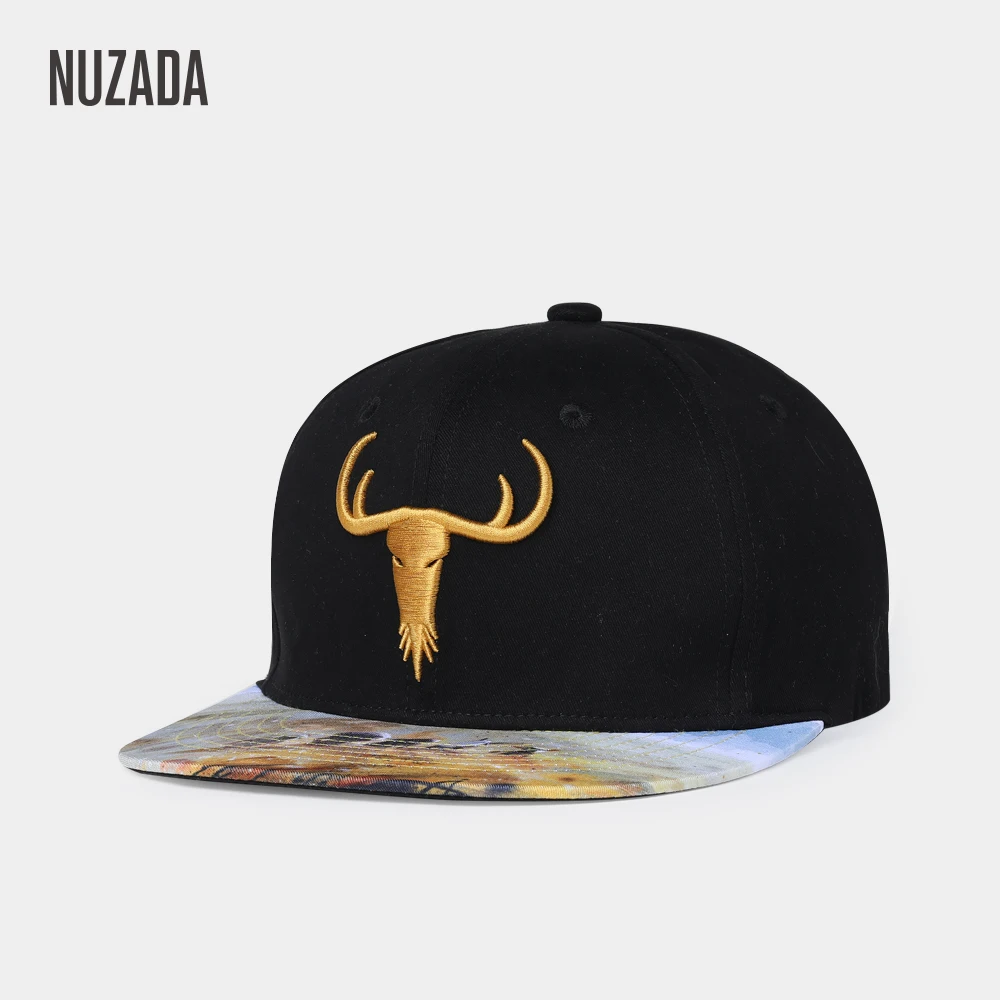 

NUZADA Men Women Couple Hip Hop Cap Stretch Cotton Adjustable Size Spring Summer Letter Embroidery