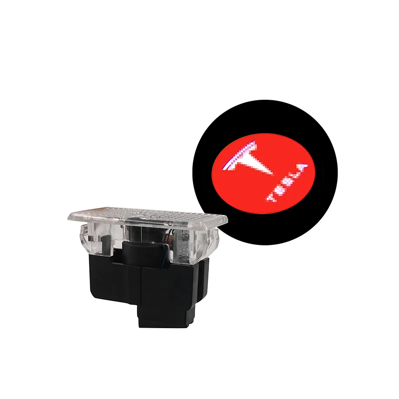 

2pcs Car Door Projector Lamp for Tesla Model 3 X S Laser Welcome Light Projection Shadow Lamp Logo Courtesy Auto Accessories