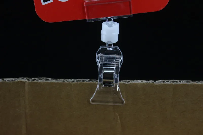 Cartão do Sinal Preço da Etiqueta com o Nome de Snap Claro Plástico Exibição Titular Memo Etiqueta Publicidade Promoção Grampos Merchanse Locutor Pop 11 High Quality Material escolar e de escritório