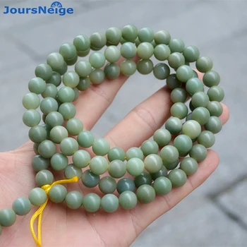 

Wholesale full of green Natural Bodhi Seed Bracelets Necklace 108 Buddha Prayer Mala Tibetan Style Hand String Buddhism Jewelry