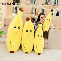 1 шт. 80/100/120 см с рисунком бананов плюшевые игрушки Моделирование фрукты подушки мягкие игрушки для для детей подарок на день рождения