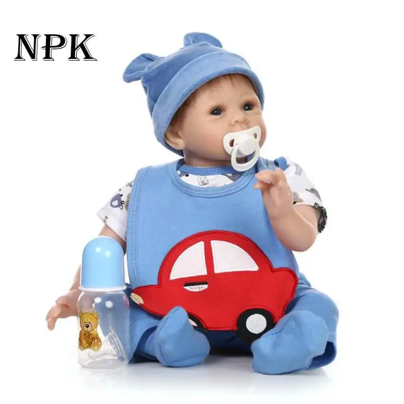 

Super Cool 55cm About 22'' Whole Silicone Bebes Reborn Bonecas Play Toys For Babies Bathing Bebe Alive Doll As Enducational Doll