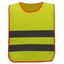 Детский жилет из полиэстера желтого и оранжевого цветов