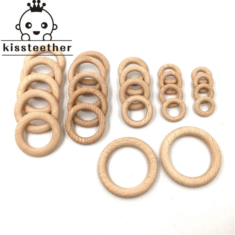 Beech Wooden Ring Teether Nature Organic (68mm) Baby Teething Toy Accessories Wood Ring For Bracelet Eco-friendly Wood Teether Beech Wooden Ring Teether Nature Organic (68mm) Baby Teething Toy Accessories Wood Ring For Bracelet Eco-friendly Wood Teether