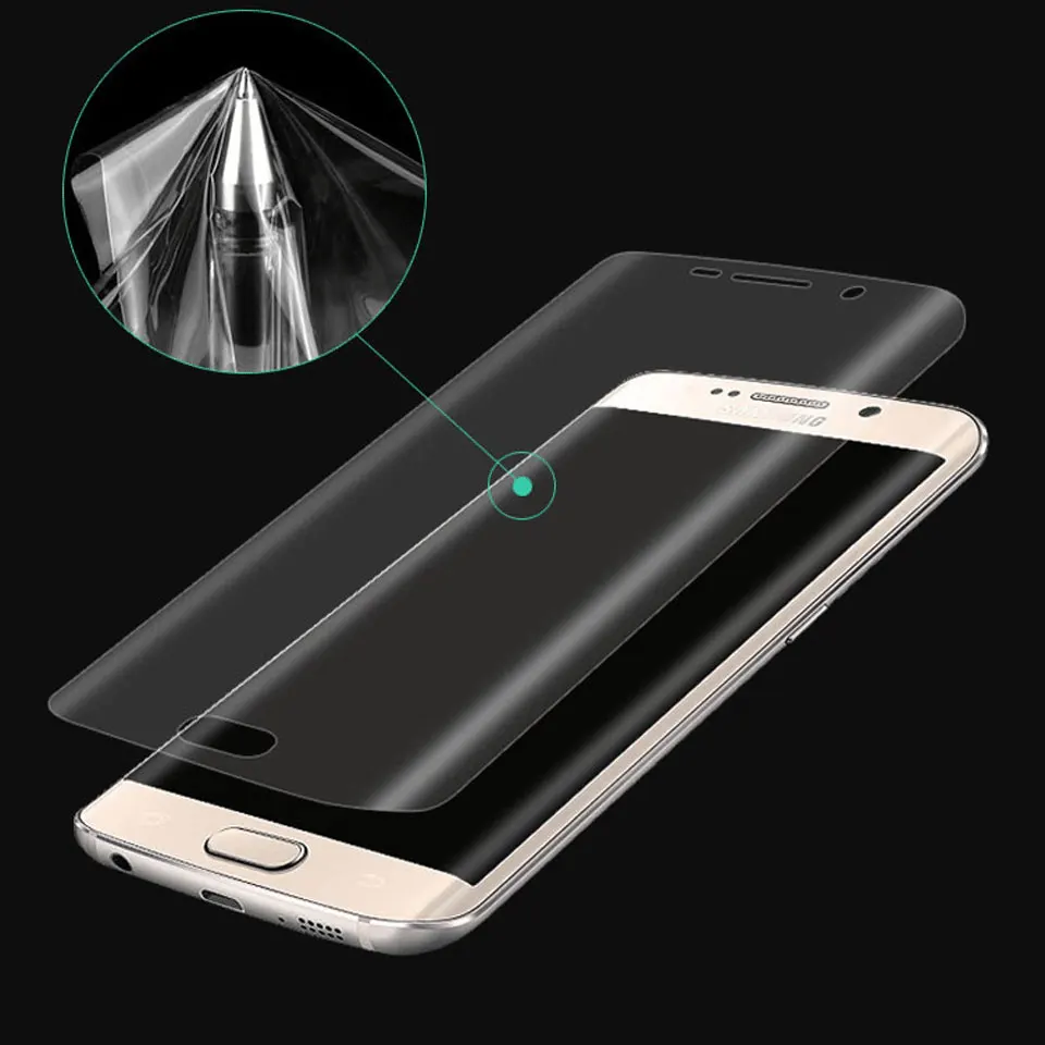 3D изогнутая мягкая защитная пленка для Samsung Galaxy S7 S6 Edge S8 Plus Note 8 9 экранные Чехлы