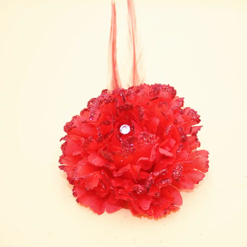 5color Hair Accessory Flower Feather Hair Clip Fascinator Party