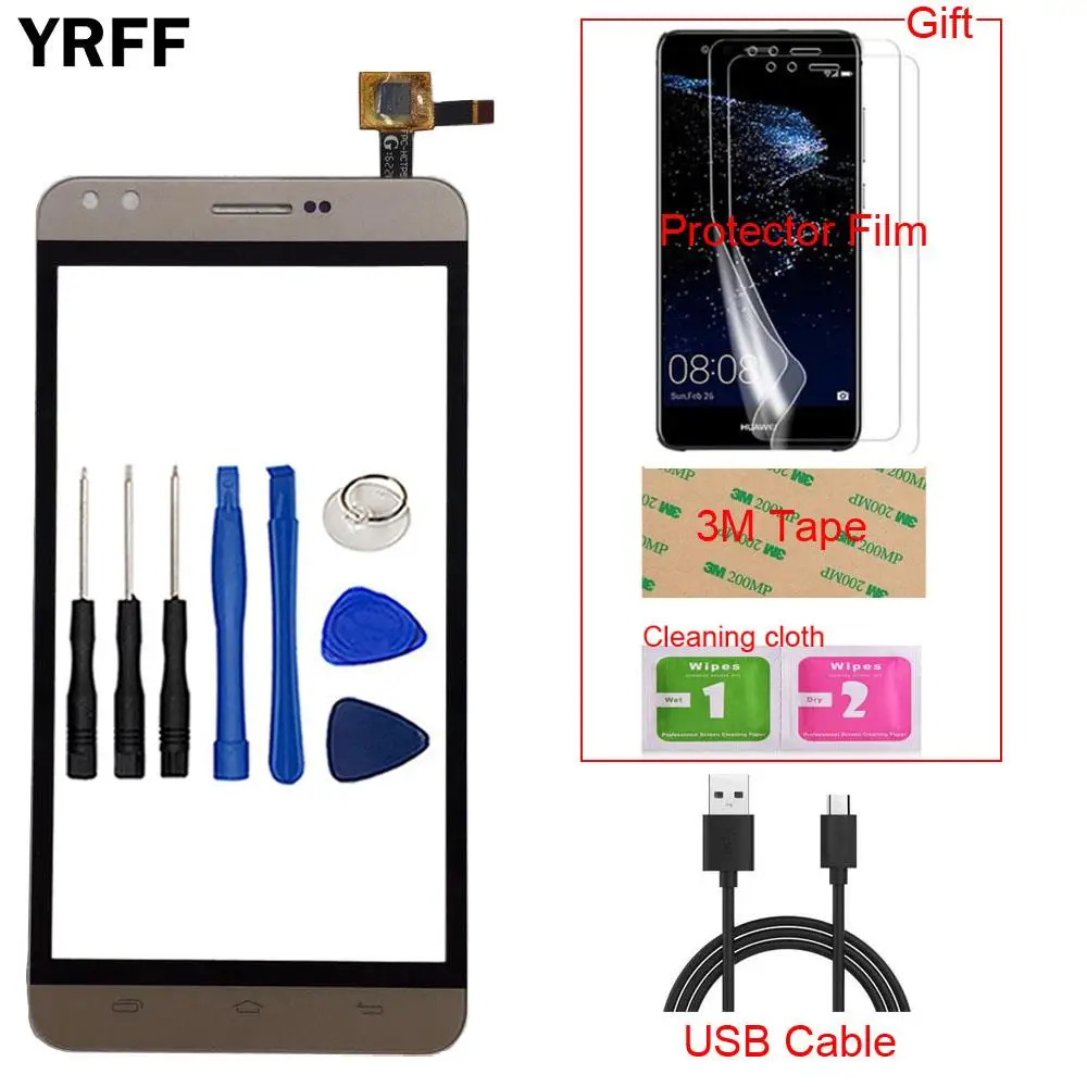 

YRFF Mobile Digitizer Panel For Prestigio Muze C3 PSP 3504 PSP3504 Duo Touch Screen Touch Panel Tools Protector Film