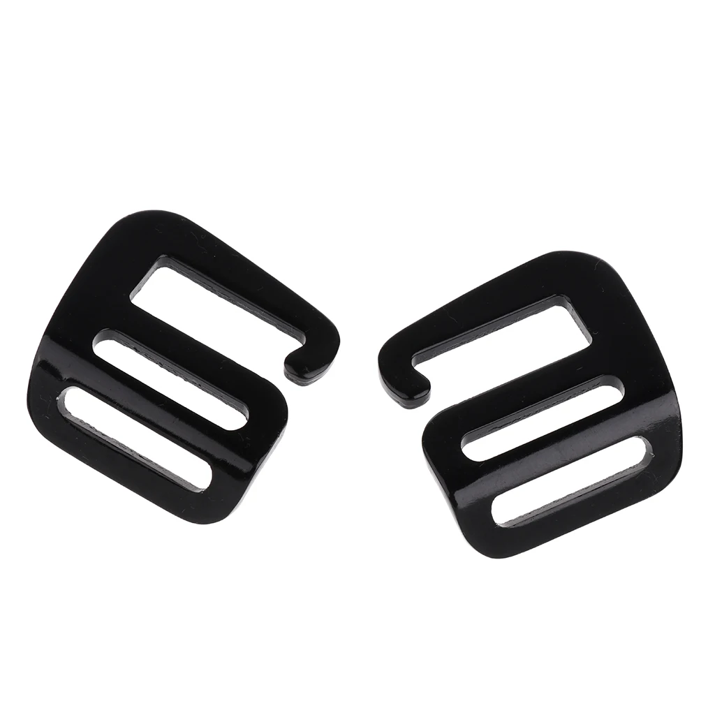 4 Pieces 1inch Sturdy Hook Outdoor Webbing Buckle Luggage Sack Pack Bag Strap Belt 25mm Black Camping Hiking Climbing Accessory