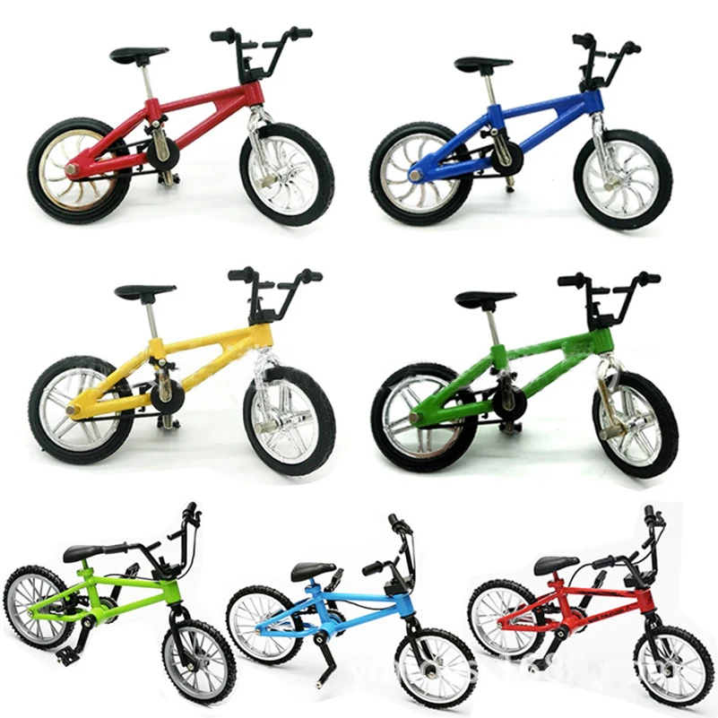 

Alloy Mini Finger BMX Bicycle Flick Trix BMX Bicycle Model Finger Bikes Toys Bike Tech Deck Gadgets Novelty Gag Toys For Kids