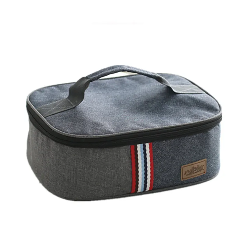 

Portable Lunch Bag Thermal Insulated Cooler Storage Picnic Food Drink Bento Box Leisure Accessories Supplies Product Stuff