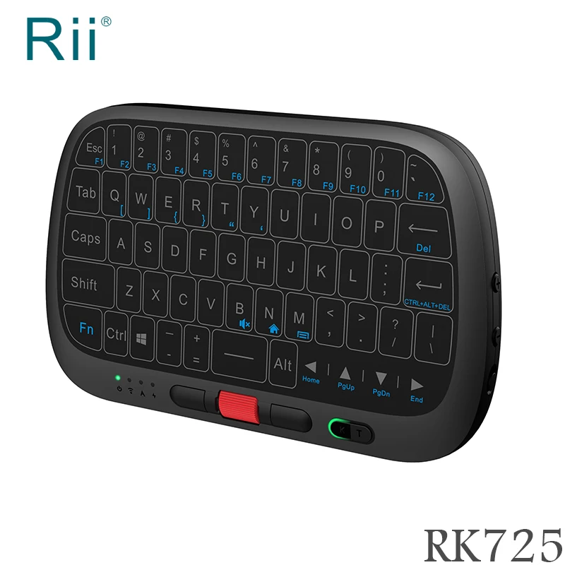 

[20pcs/lot] Rii i5(RK725) 2.4G Mini Wireless Keyboard Air Mouse Full-Touchpad Keyboard for Android TV Box / Mini PC / Laptop