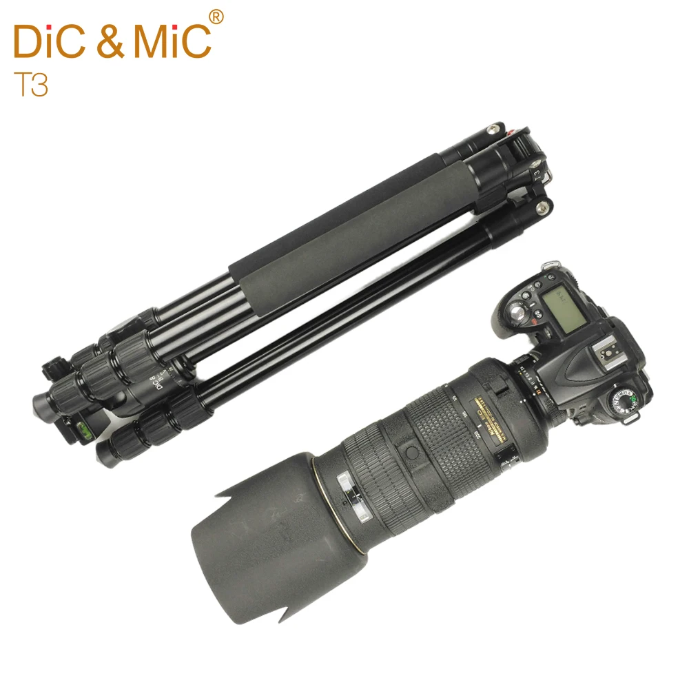 DiC&ampMiC T3 Tripod for Camera / Professional Portable Tripods Monopod Canon Nikon Sony With Panoramic Ball Head | Электроника