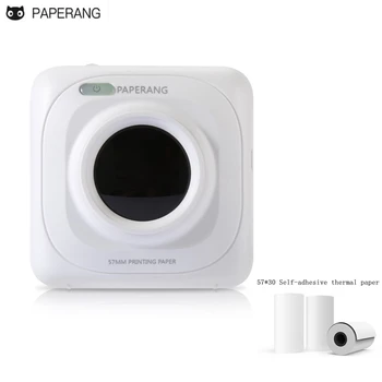 

PAPERANG Portable Bluetooth 4.0 Printer Photo Phone Wireless Connection Mini Printer plus 3-Volume Self-adhesive Thermal Paper