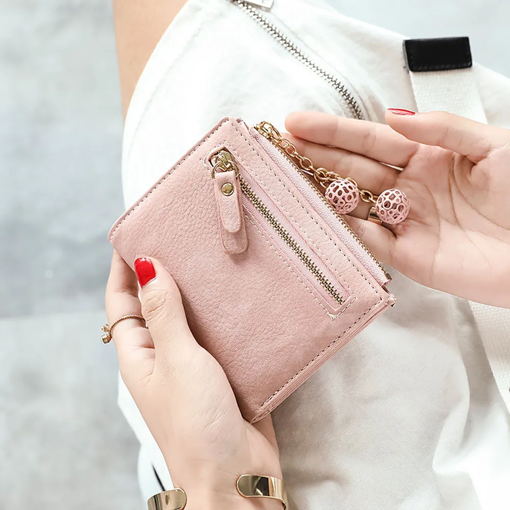 

Womens Pu Coin Wallets And Purses Simple Short Wallet Coin Purse Card Holders Handbag Monederos Para Mujer Monedas 2019