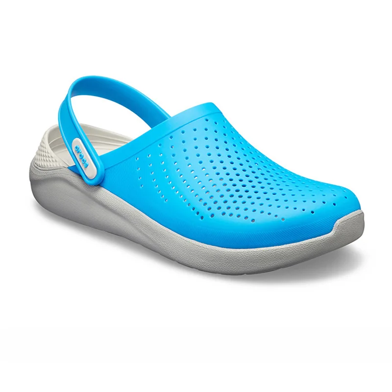 CROCS LiteRide Clog Pink White Sports Sandals for Women Outdoor Beach Sandals Girl Light Footwear Quick Dry Crocs-shoes