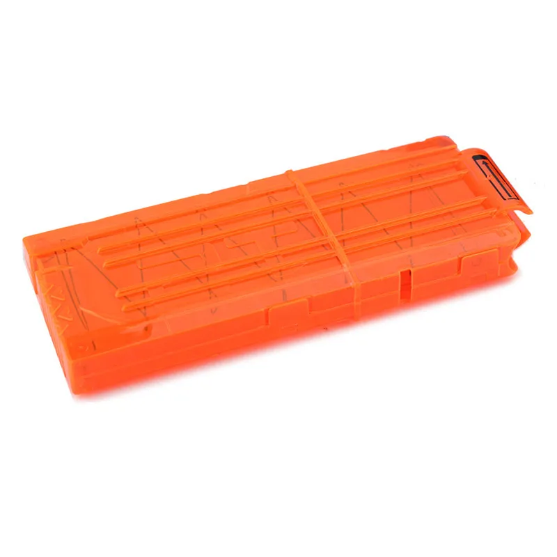 12 Reload клип журналы круглые Дартс Замена пластиковые журналы игрушечный пистолет обойма для мягких пуль оранжевый для Nerf N-Strike Прямая