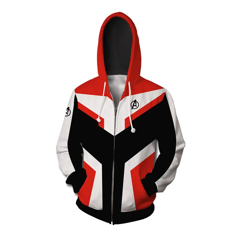 Cosroad Avengers 4 Endgame Quantum Realm T shirt Hoodies Cosplay Costume Men Women Zipper Coat Sweatshirts Spring Jacket 0 (6)