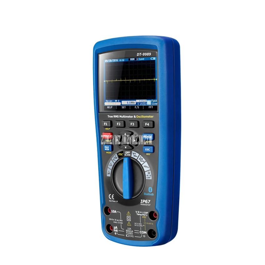 DT-9989 портативный осциллограф профессиональный мультиметр цветной экран цифровой осциллограф мультиметр 7,4 в 10 Гц~ 20 МГц 10mF