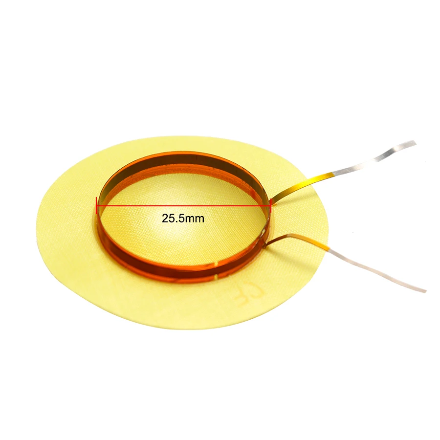 2 шт 25,5 мм Рог Смола диафрагма ВЧ звуковая катушка 25,4 ядро твитер катушка пленка головка драйвера 6 Ом 8 Ом аксессуары для динамиков DIY