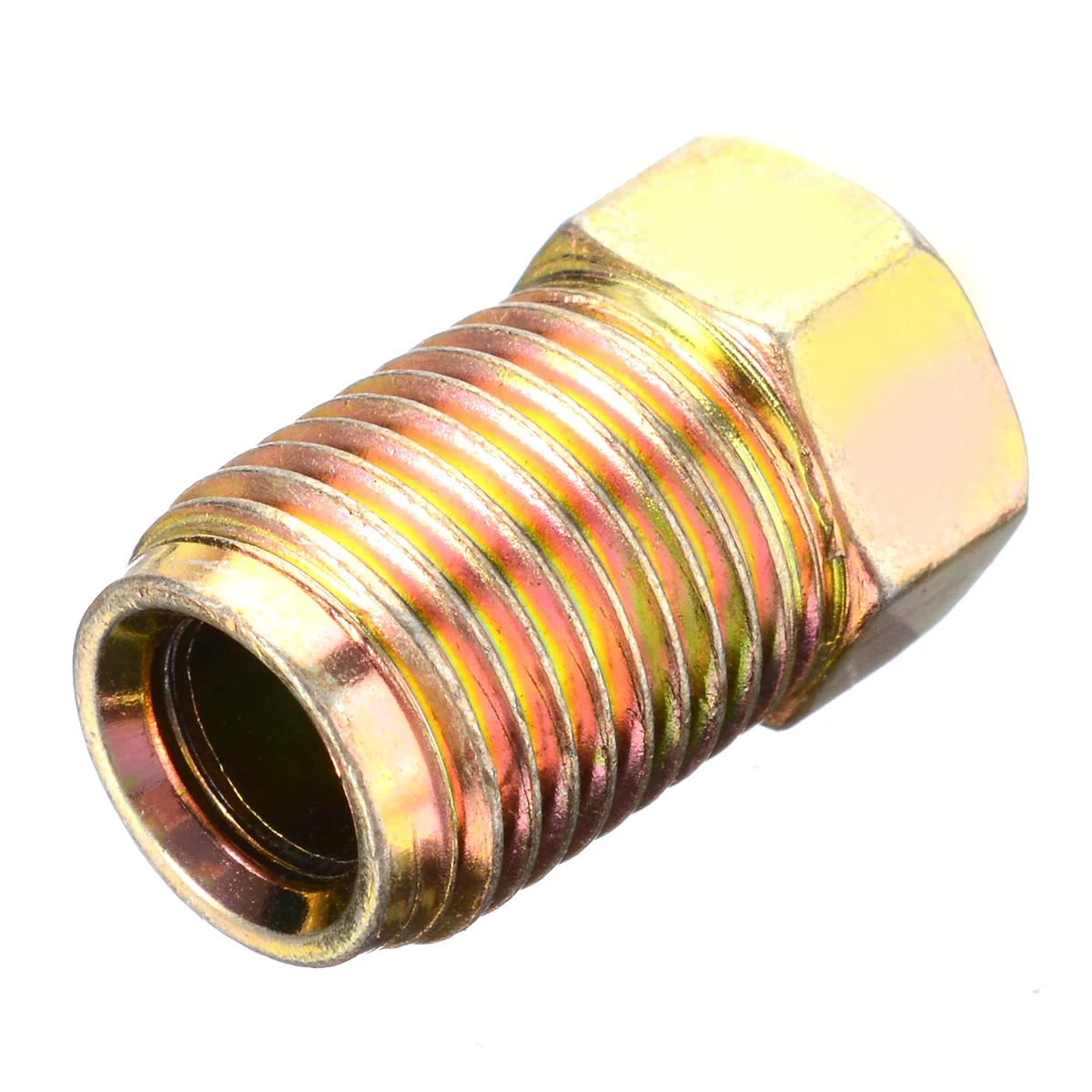 Mayitr 10pcs 10mm x 1mm Male Short Brake Pipe Screw Nuts for 3/16" Metric Pipe Car Styling Accessories