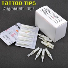 50 шт стерильные Ассорти пластиковые одноразовые татуировки Советы белые насадки на тюбик 3R/5R/7R/9R/11R