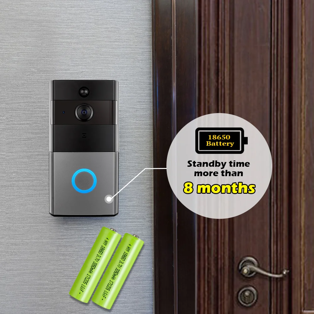 Golden Security WiFi Door Bell Video Intercom Doorbell 720P HD Alarm ... Golden Security WiFi Door Bell Video Intercom Doorbell 720P HD Alarm ...