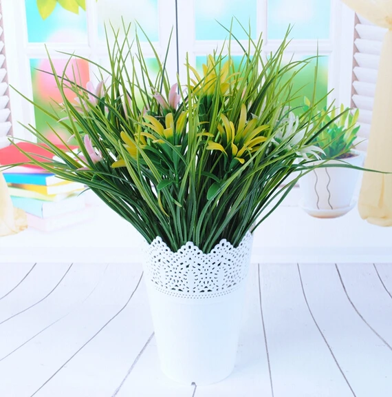 2016 Spring Artificial Plants Silk Flowers Green grass Garden Plants