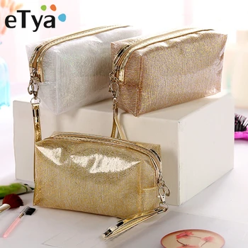 

eTya Transparent Cosmetic Bag Women Clear Make Up Case Travel Zipper Makeup Beauty Wash Organizer Toiletry Storage Pouch Tote