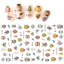 Mtssii мультфильм Слайдеры для ногтей Сова узор наклейки для ногтей высокое качество ногтей Стикеры ногтей аппликация для маникюра