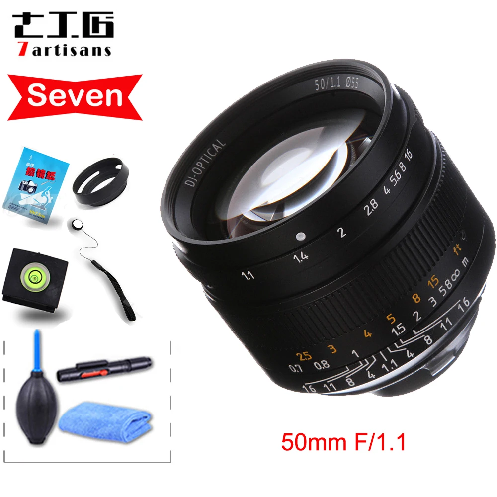 7artisans 50mm F1.1 M Mount Fixed Lens for Leica M Mount Cameras M M