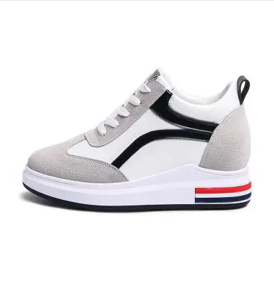 Zapatos Plataforma rojo 5 6 Fwedges Moda Casual Mujer Adelgazamiento Wedge Mujeres Negro Cm Uw5qE7x