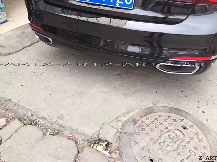 Z ART хромированный задний диффузор для BMW 7 G11 G12 series 2015 2017 740Li 730|Обвесы| |