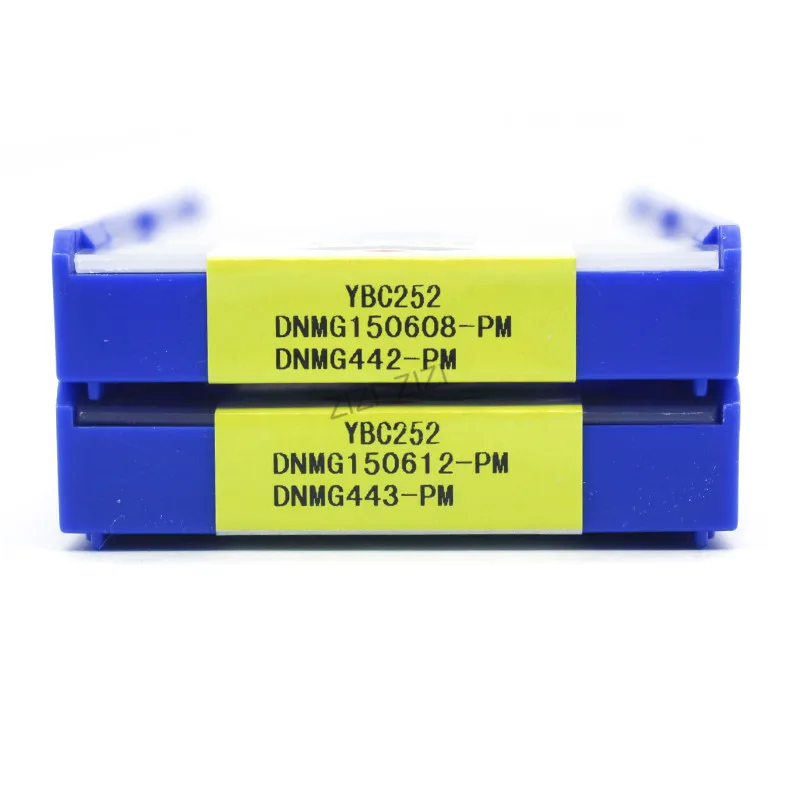 10 шт. DNMG150608 PM YBC252/DNMG150612 PM YBC251 поворотные твердосплавные вкладыши Поворотная лопасть для Сталь