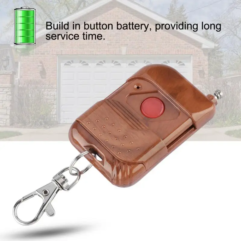 

1 2 3 4 Buttons 433MHz 1-4 Channel RF Mahogany Wireless Remote Control Transmitter