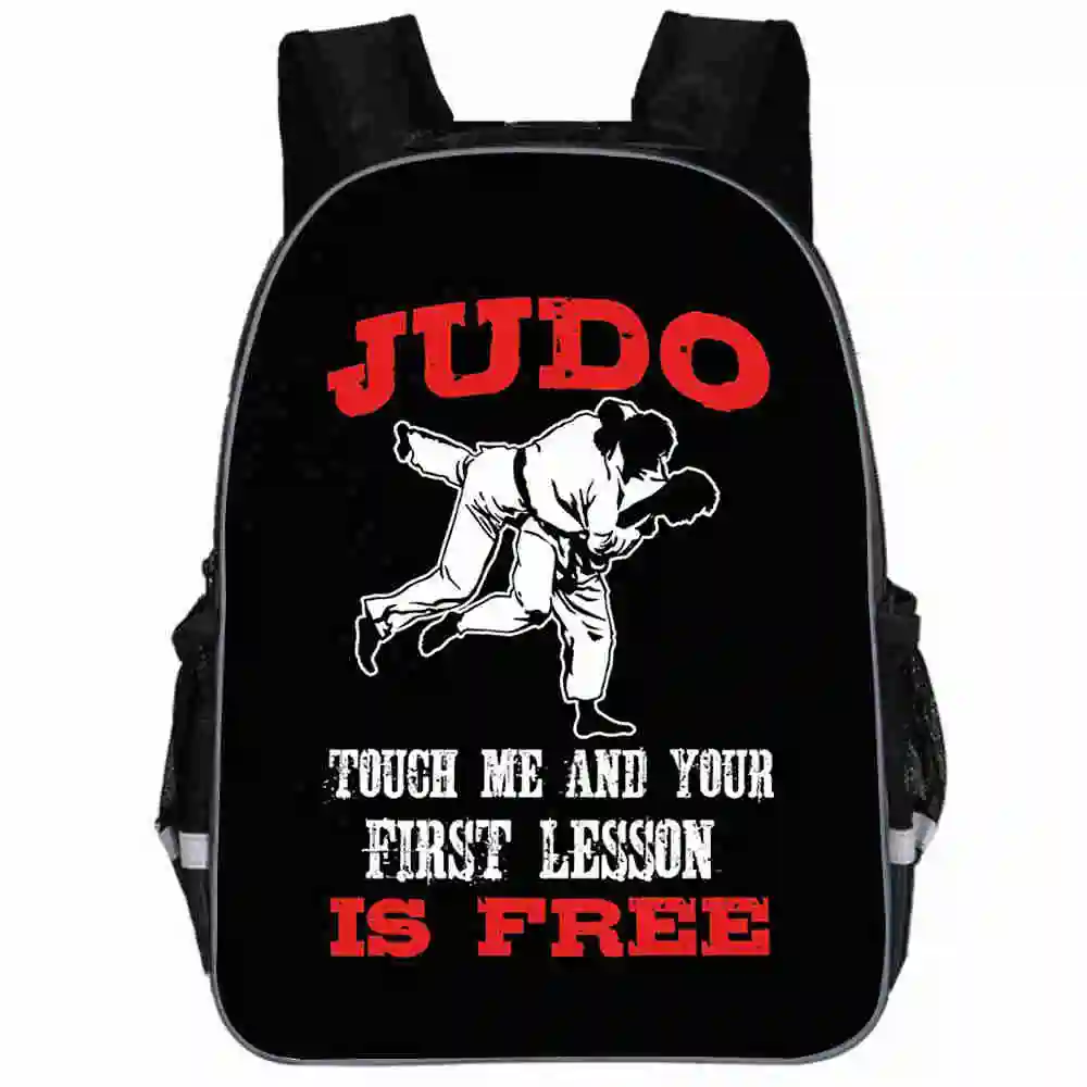 Рюкзак боевого дзюдо тхэквондо карате Aikido Jeet Kune Do Animal для мужчин и девочек, школьные сумки для подростков, Mochila Bolsa - Цвет: R