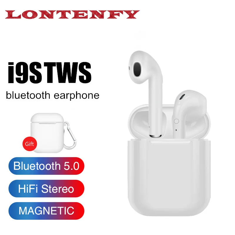 LONTENFY I9S TWS 5 0 Спортивные Беспроводные bluetooth наушники с беспроводным микрофоном