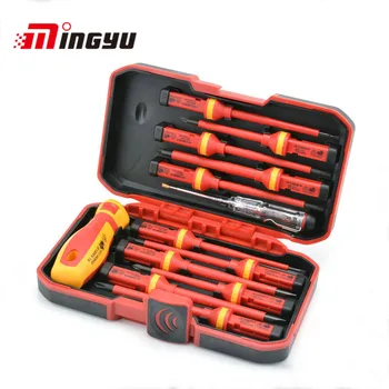 

13 Pcs VDE Insulated Screwdriver Set Magnetic Screwdriver Durable Hand Tools CR-V High Voltage 1000V Electrician Dedicated VDE