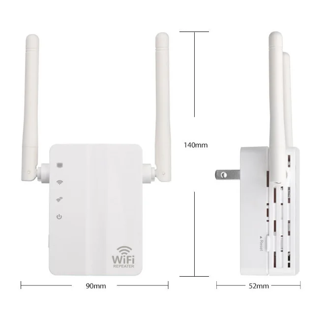 Wi-Fi ретранслятор Усилитель сигнала Усилитель 02ES для двойной антенны 300 M Беспроводной релейный маршрутизатор