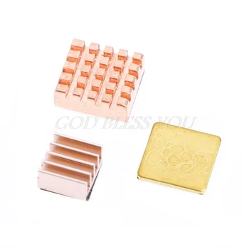 

3PCS/Set Copper Heatsink Heat Sink Cooling Kit For Raspberry Pi 3 Model B