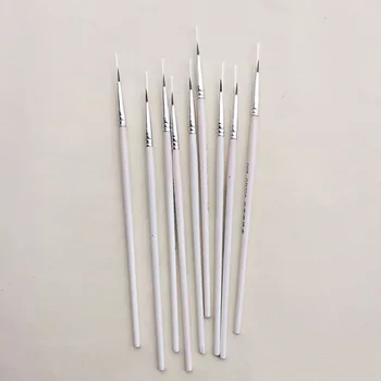 6Pcs/Set Fine Hand-painted Thin Hook Line Pen Drawing Art Pen #0 #00 #000 Paint Brush Art Supplies Nylon Brush Painting Pen 2