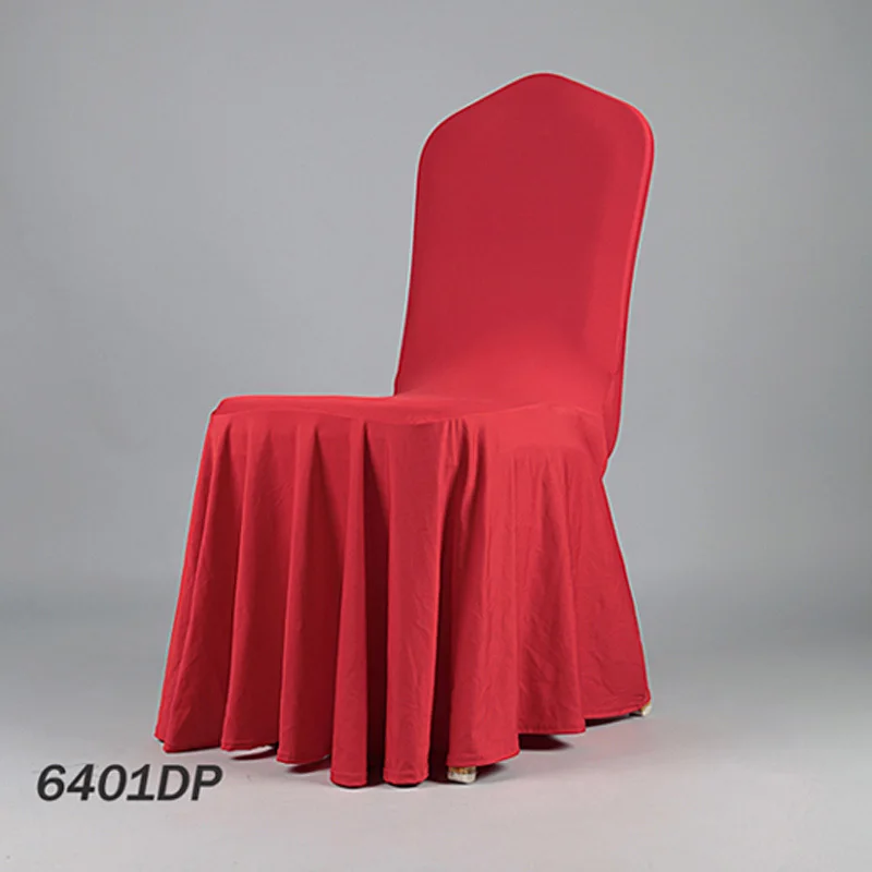 NEW Polyester Skirting Chair Cover Pleat Elastic Christmas Seat Dinner Banquet From China Factory