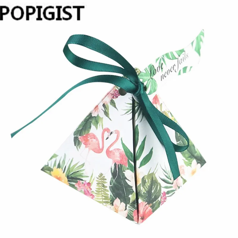 

Double-sided printing forest Flamingo Favor Box Candy Box Gift Box Kids Birthday Wedding Party Supplies Decoration