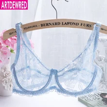  2018 NEW Sexy Women Lace Bra Luxury Cotton Mesh Bralette Lingerie Female Seamless Unpadded Floral Brassiere Intimates Femme 