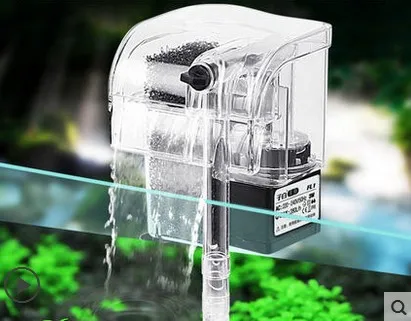 

Miniature aquarium crystal external mini waterfall filter built-in low silent oxygen pump,Fish tank mini falls.