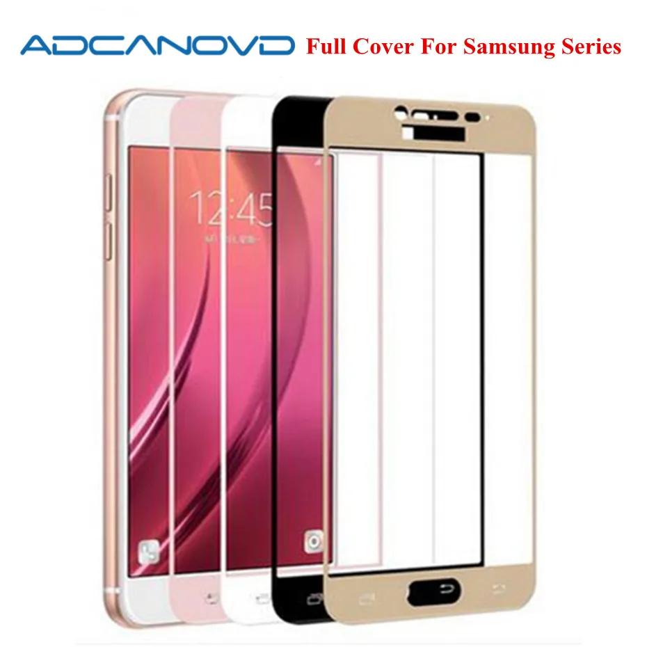 

For samsung galaxy A3 A5 A7 2017 2016 glass full cover tempered glass for galaxy J5 J7 J3 Prime full screen protector film
