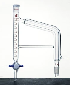 

10ml Coding Dean Stark Trap for measuring moisture content,with telfon stopcock,24/29 joint, W connecting tube