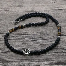 Мужское ожерелье из бисера, натуральный камень, Израиль, Звезда Давида, Nacklace, Мужская религиозная бижутерия, духовные Подарки для него, SU-03